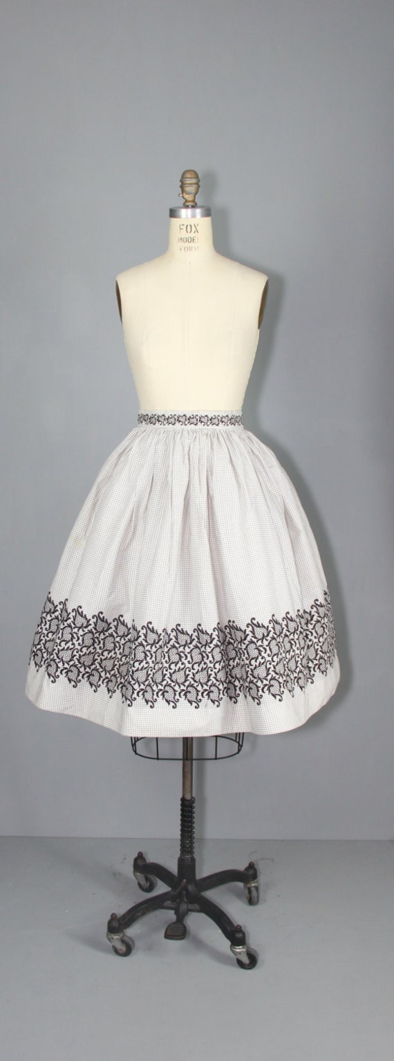 novelty skirt / 1950s skirt / circle skirt / LOST… - image 2