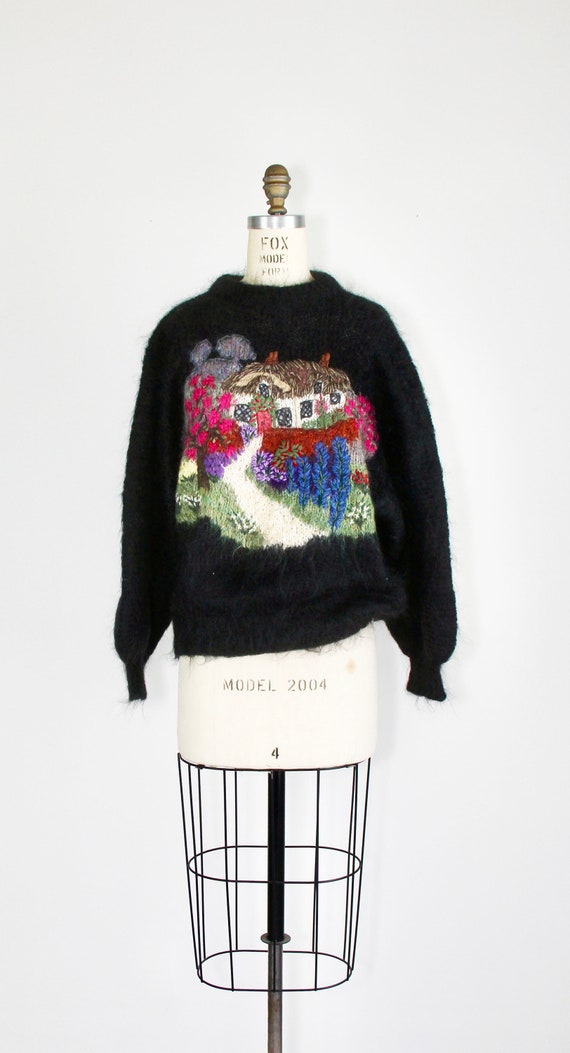 Vintage mohair sweater | embroidered | cottagecor… - image 4