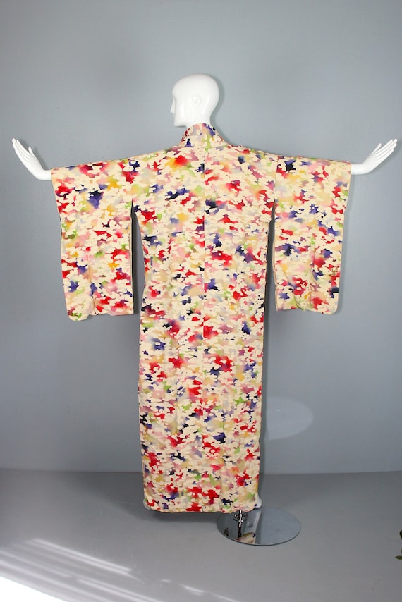 Antique kimono | silk kimono | 1940s | dressing g… - image 8