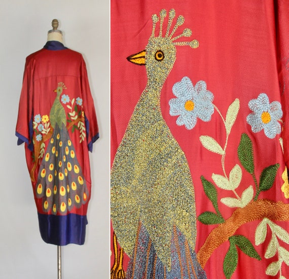Hywood | 1930s crewelwork embroidered kimono | ant
