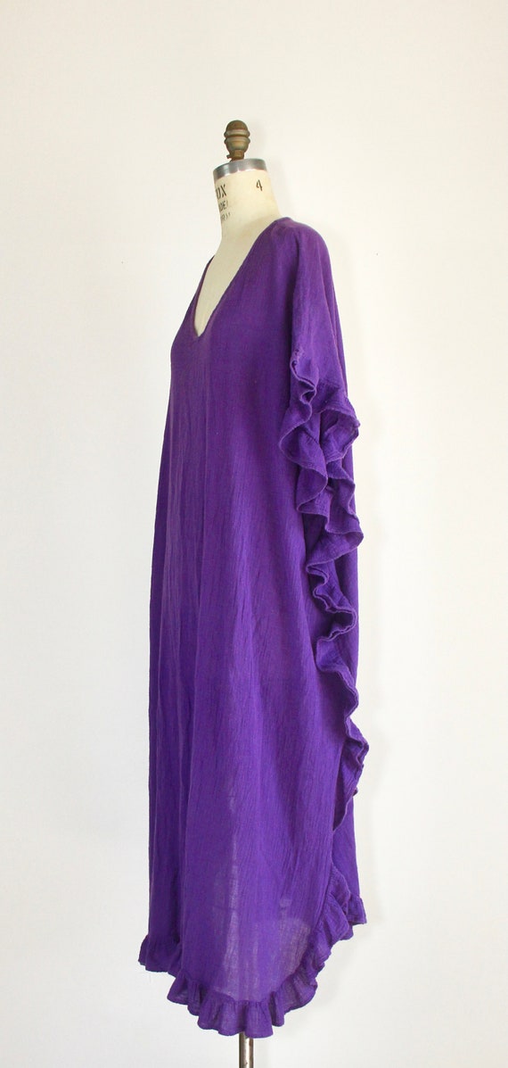 Gauze dress | vintage caftan | 1970s | cotton gau… - image 3