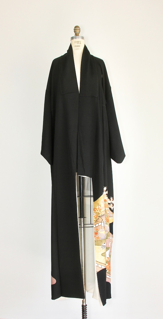 Silk embroidered kimono | 1950s | vintage robe | … - image 3