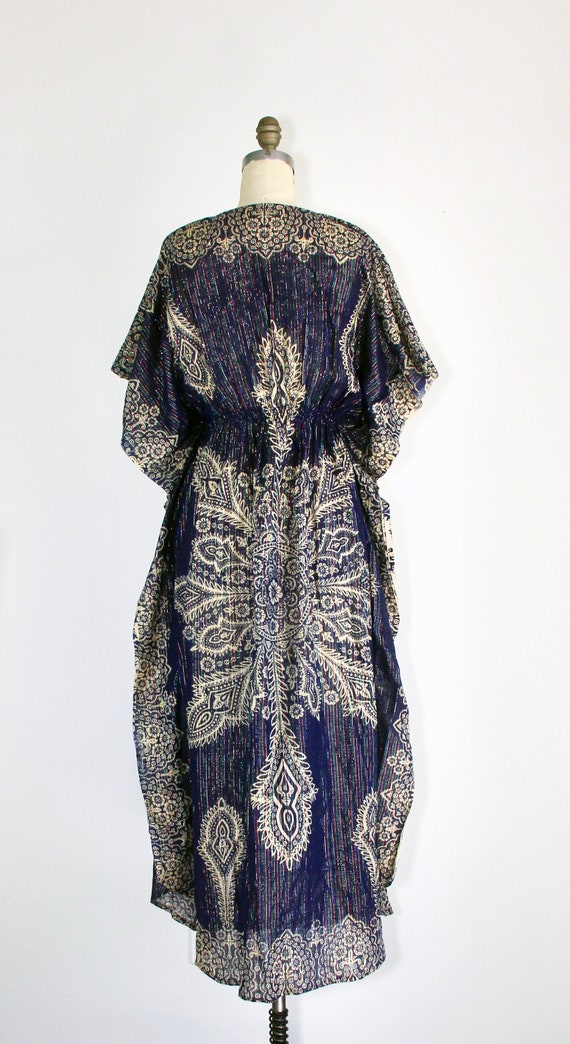 India gauze cotton dress | 1970s | bohemian | Lur… - image 5