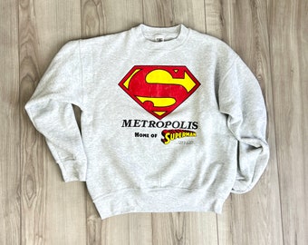 Superman | vintage sweatshirt | DC Comics | 1990s | comic book superhero | pullover
