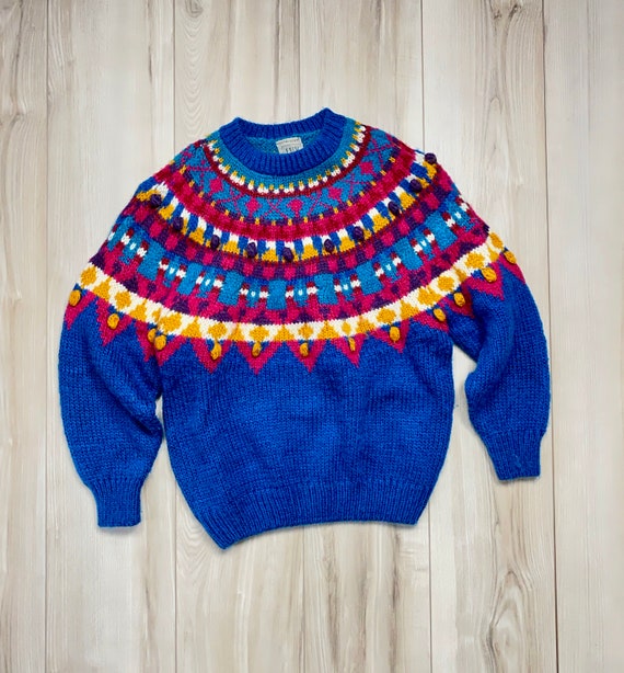 après ski | vintage sweater | 1980s | hand knit |