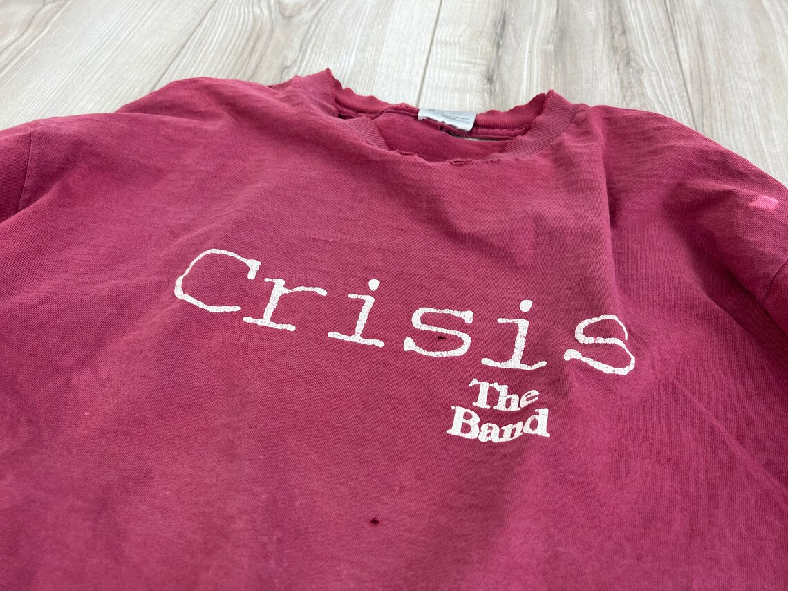 Crisis the Band Vintage Tshirt 1980s Punk Distressed Tee Etsy UK