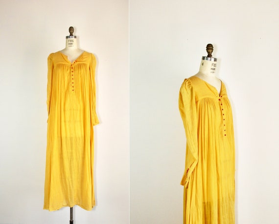 Biba | 1970s designer vintage dress | Indian | co… - image 1