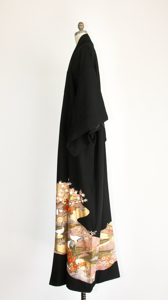 Silk embroidered kimono | 1950s | vintage robe | … - image 5