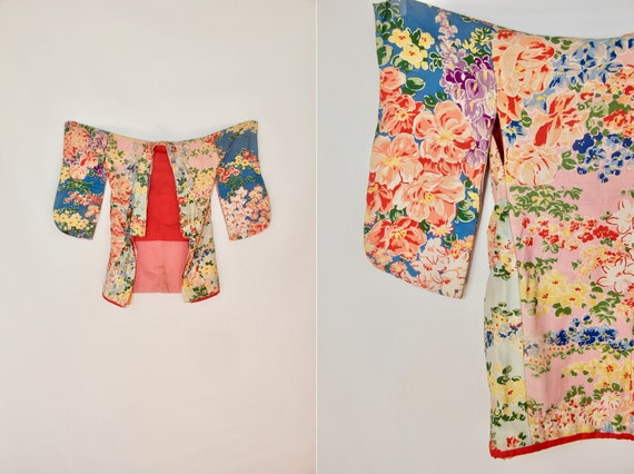 Antique kimono | silk robe | child's dressing gow… - image 1