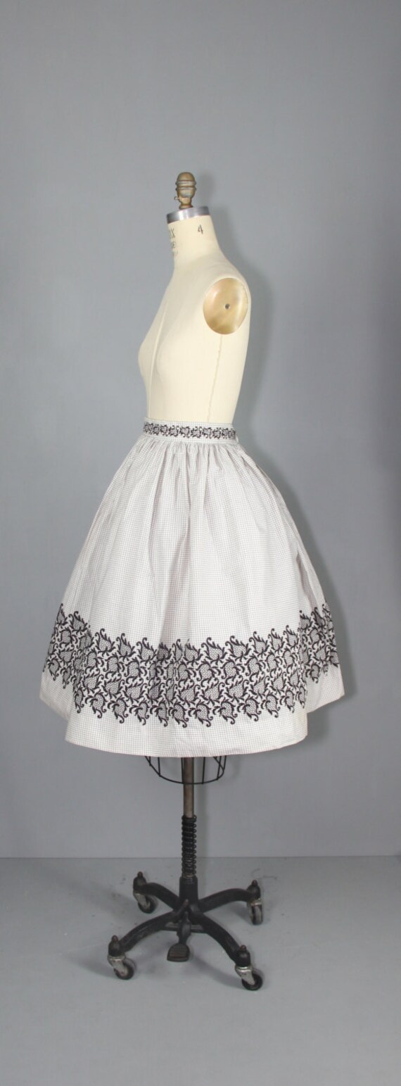 novelty skirt / 1950s skirt / circle skirt / LOST… - image 3
