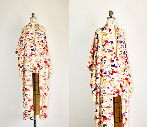 Antique kimono | silk kimono | 1940s | dressing g… - image 1