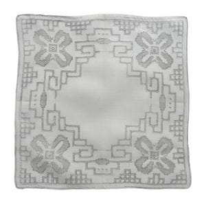 Antique Swiss Hand-Embroidered Handkerchief | Appenzell & Drawn Thread | Fine Batiste | Heirloom Quality