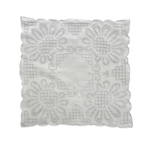 Antique Swiss Hand-Embroidered Handkerchief | Appenzell & Drawn Thread | Fine Batiste | Heirloom Quality