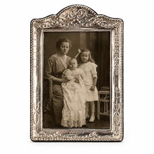 Carrs Sheffield 925 Sterling Silver Photo Frame, Boxed Hallmarked Ornate Picture Frame.
