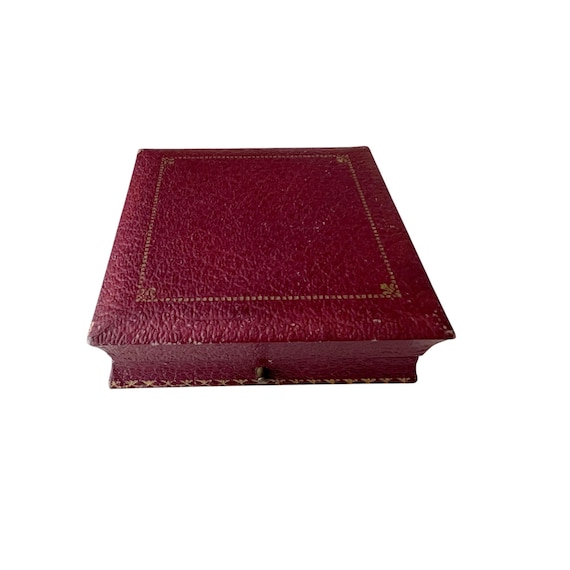 Antique Colborne Ltd Jewellers Trowbridge Leather Jewellery Presentation Box