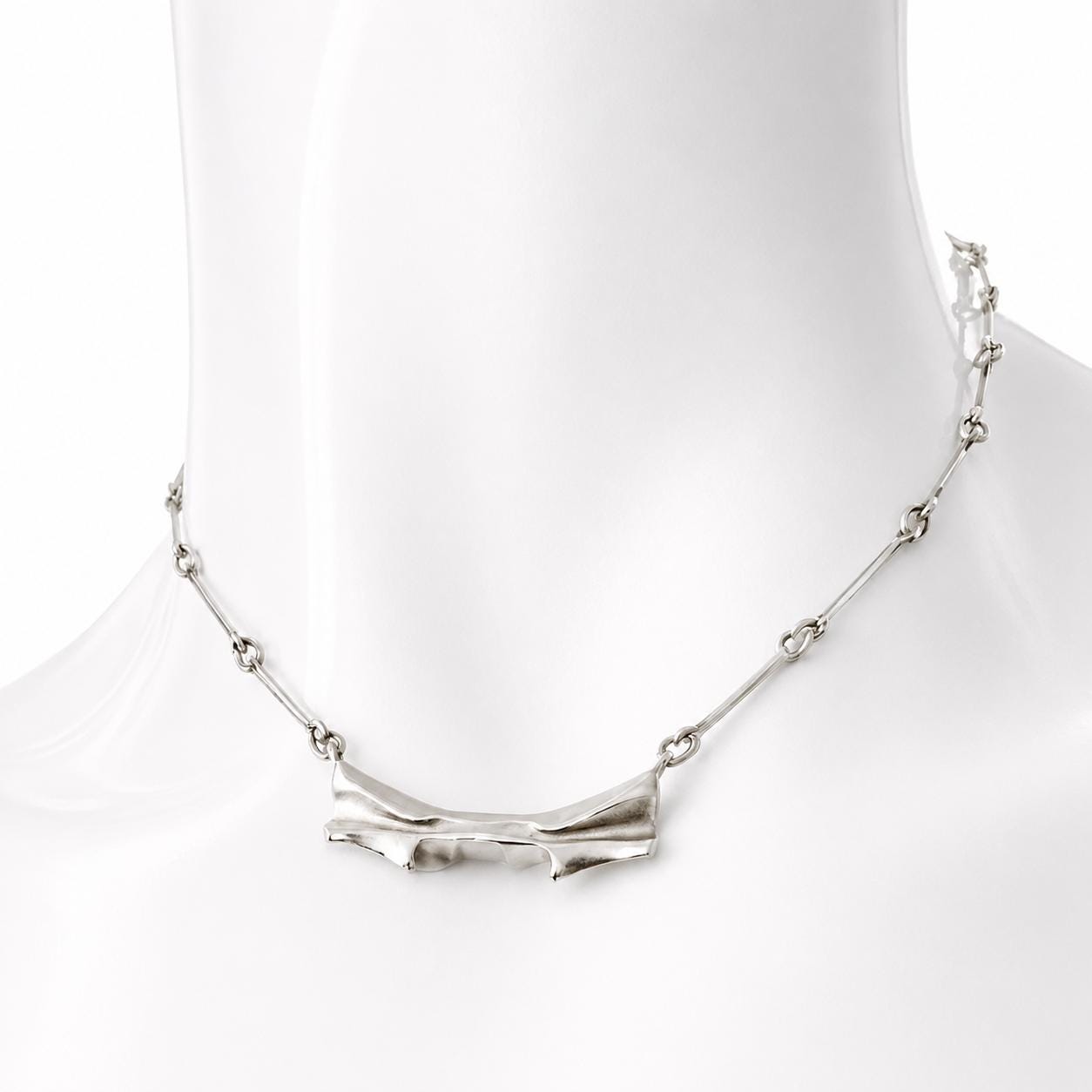 Björn Weckström Mira Necklace, 1985 Lapponia Sterling Silver