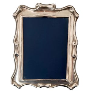 Vintage Solid 925 Silver Photo Frame by Carrs of Sheffield – Hallmarked, Art Nouveau Style