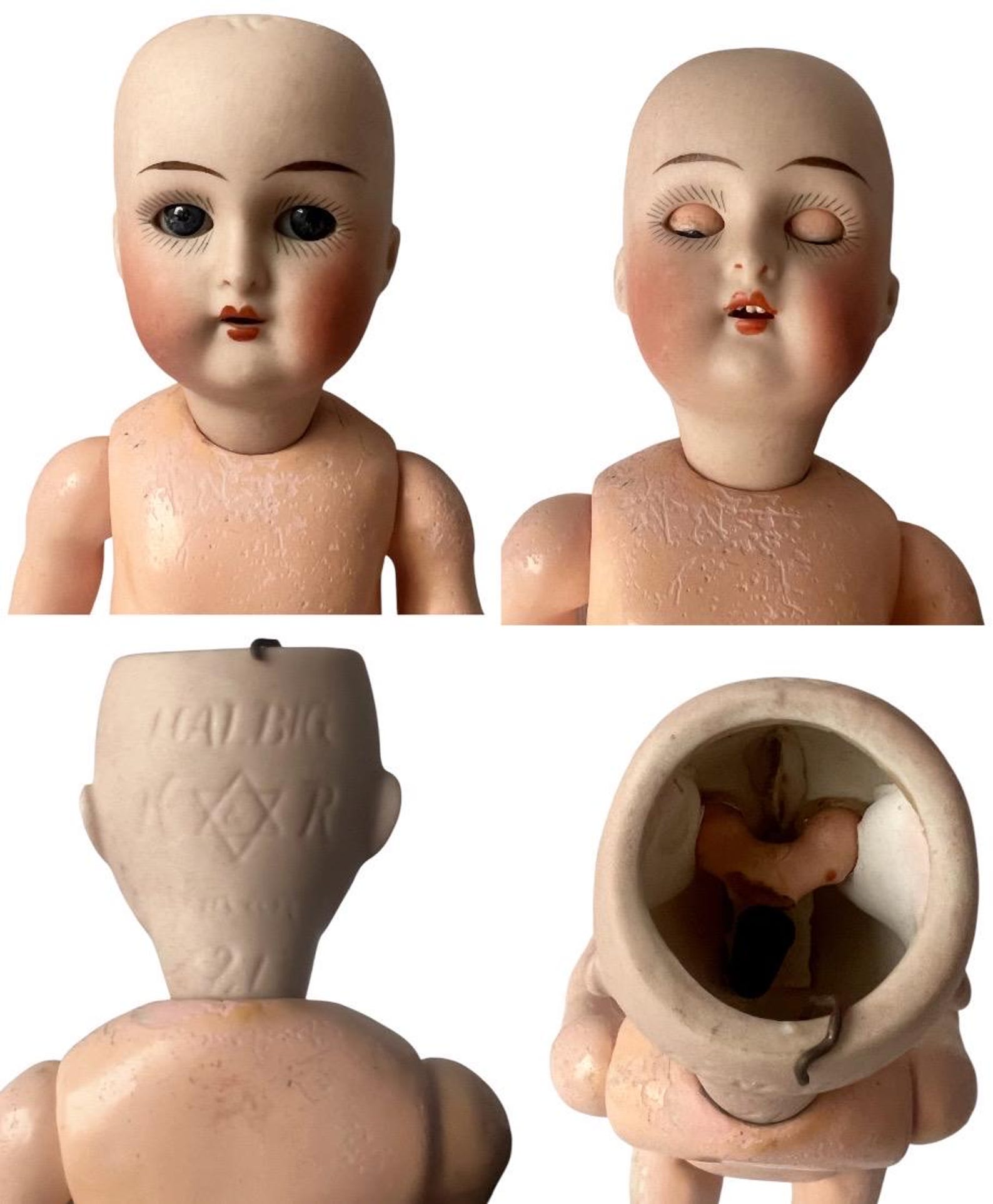 ANCIENNE POUPÉE BÉBÉ Simon halbig 126 kammer & R yeux riboulants 50 cm EUR 160,00 - FR