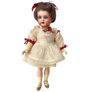 フランス 1910-30s ベビー 赤ん坊 ミニョネット ビスク ドール 陶器 人形 子供 ぬいぐるみ ジュモー ヴィンテージ アンティーク A ビスクドール ベビー シュガー 頭と手がポーセリン フランス 1910-30s