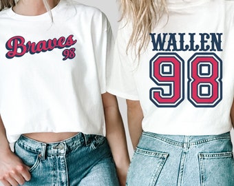 98 Braves tshirt, One Thing at a Time, Morgan Wallen, country music, Nashville, western cowgirl cowboy, Comfort Colors, Bella Canvas, trendy