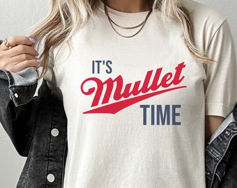 PNG, It's Mullet Time, trendy, sublimation, digital download, country music, cowgirl cowboy, western, Concert shirt