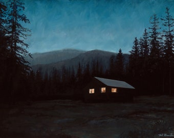 Spruce Park Cabin Giclee Print