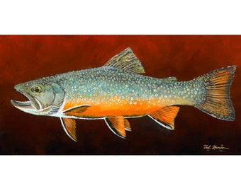 Brook Trout Archival Print on Canvas