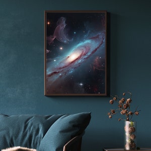Celestial Bliss: Cloud and Galaxy Art Print, Sky Wall Art Print,Galaxy Art Print,Space Art Print,nightsky,natureinspired