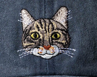 Custom Embroidered Pet Hat Custom Embroidered Pet Cat Hat Personalized Baseball Cap Using Your Pet Dog Photo