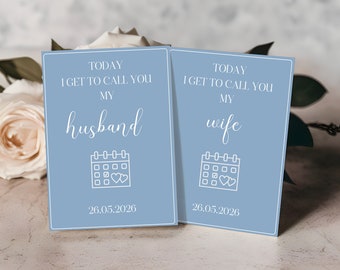 To My Bride / To My Groom On Our Wedding Day Card, Day Of Wedding Card, Wedding Letter To Husband,  Letter To Wife, Canva Template, DOVE