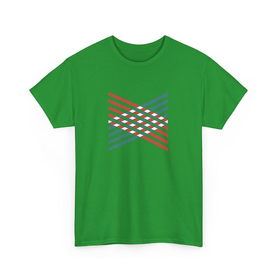 Camiseta com Padrão Geométrico Minimalista Design de Linhas