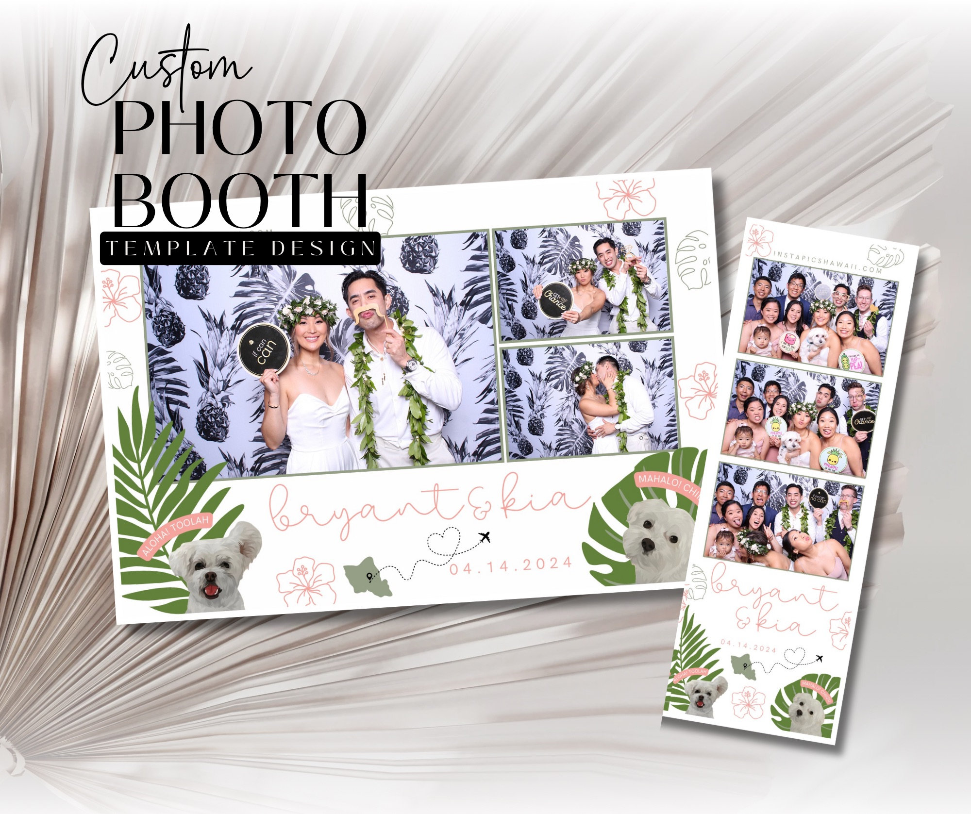 Custom Photo Booth Template Layout Personalized Photobooth Overlay ...