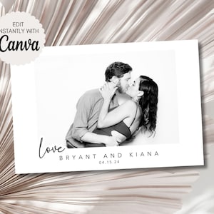 Minimalist Photo Booth Template Modern Wedding Simple Design Graduation Party Birthday Baby Shower Bridal Canva Editable Glam Booth 2004
