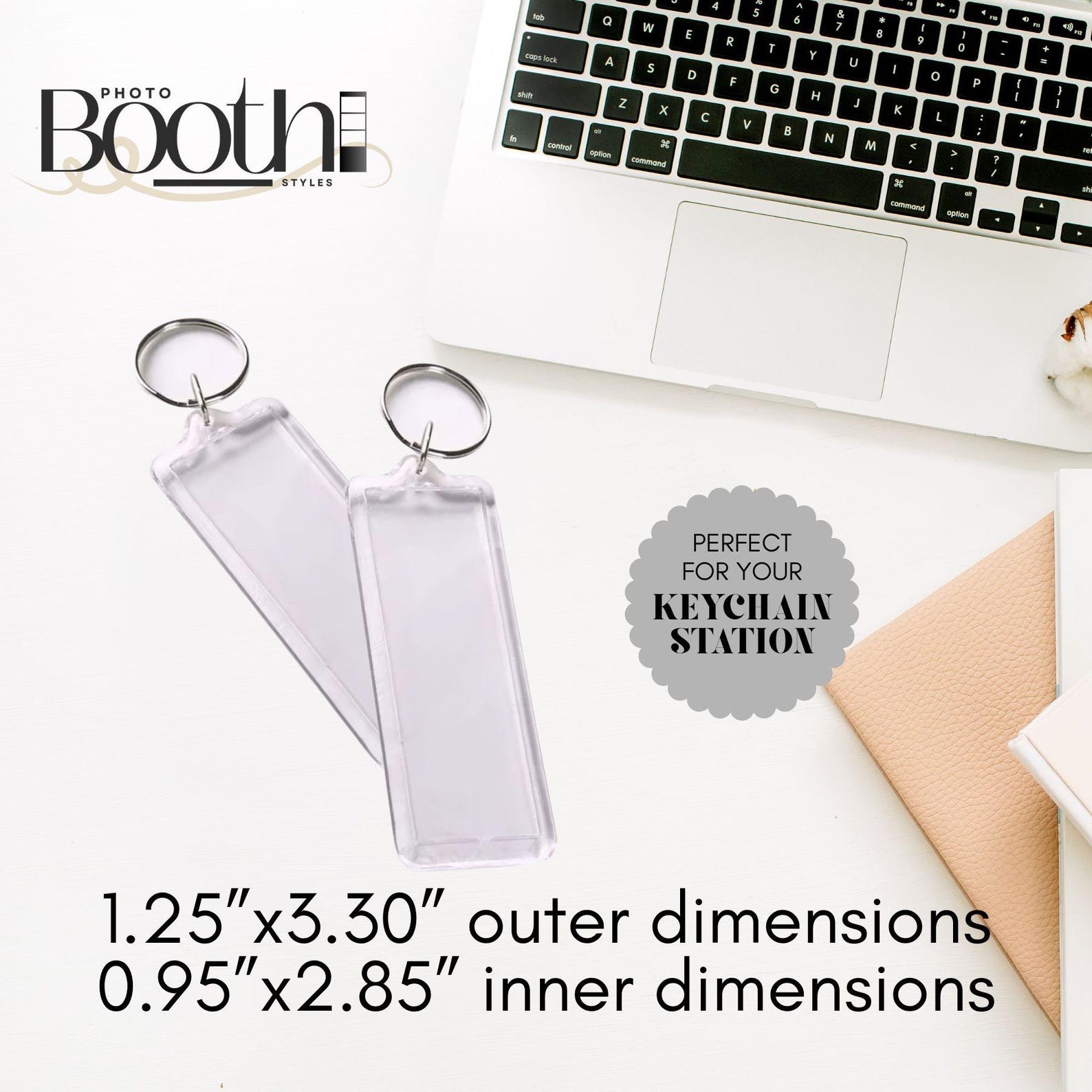 Mini Photobooth Strip Acrylic Keychains Set of 100 Blank Photo Booth ...