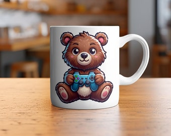 Mug Ours Gamer, pour les Joueurs ! Top pour les anniversaires et les soirées jeux !