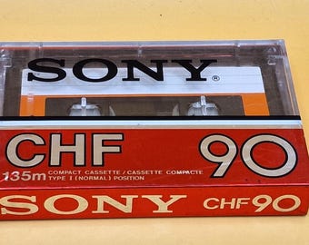 Rare Sony CHF 90 NIGERIA Blank Audio Cassette Tape (Sealed) NEW