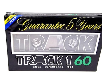 TRACK 1 60 SWEDEN Blank Audio Cassette Tape (Sealed) NOS! New