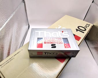 Vintage That's SVHS-C ST-C20 Video Cassette Tape 10 Pack Sealed Made in Japan Rare NOS