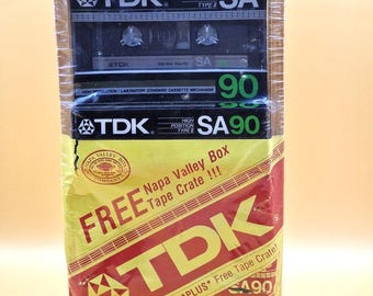 TDK SA 90 Napa Valley 10PACK Blank Audio Cassette Tape (Sealed) NEW
