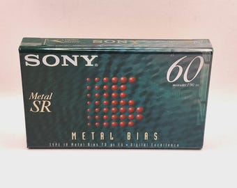 SONY METAL SR 60 Blank Audio Cassette Tape (Sealed) New!