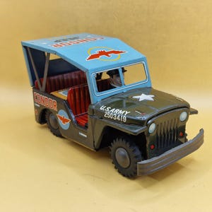 Japan tin toy jeep - Etsy 日本