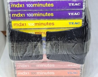 TEAC MDX1 100 COLOR 10PACK Blank Audio Cassette Tape ( Sealed) NEW