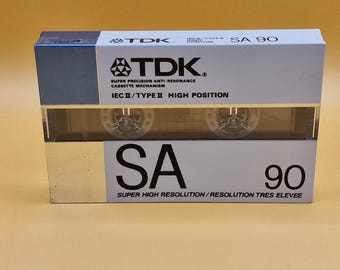 TDK SA 90 Blank Audio Cassette Tape New