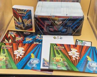 Huge Japanese Pokémon Card Bulk Lot 1500+ Cards Binder Sleeves Tin Case TCG Collection