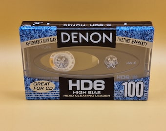 DENON HD6 100 Blank Audio Cassette Tape New