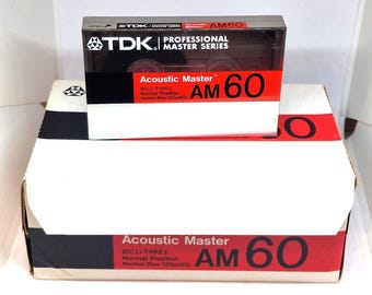 TDK AM 60 10PACK Blank Audio Cassette Tape (Sealed) New!