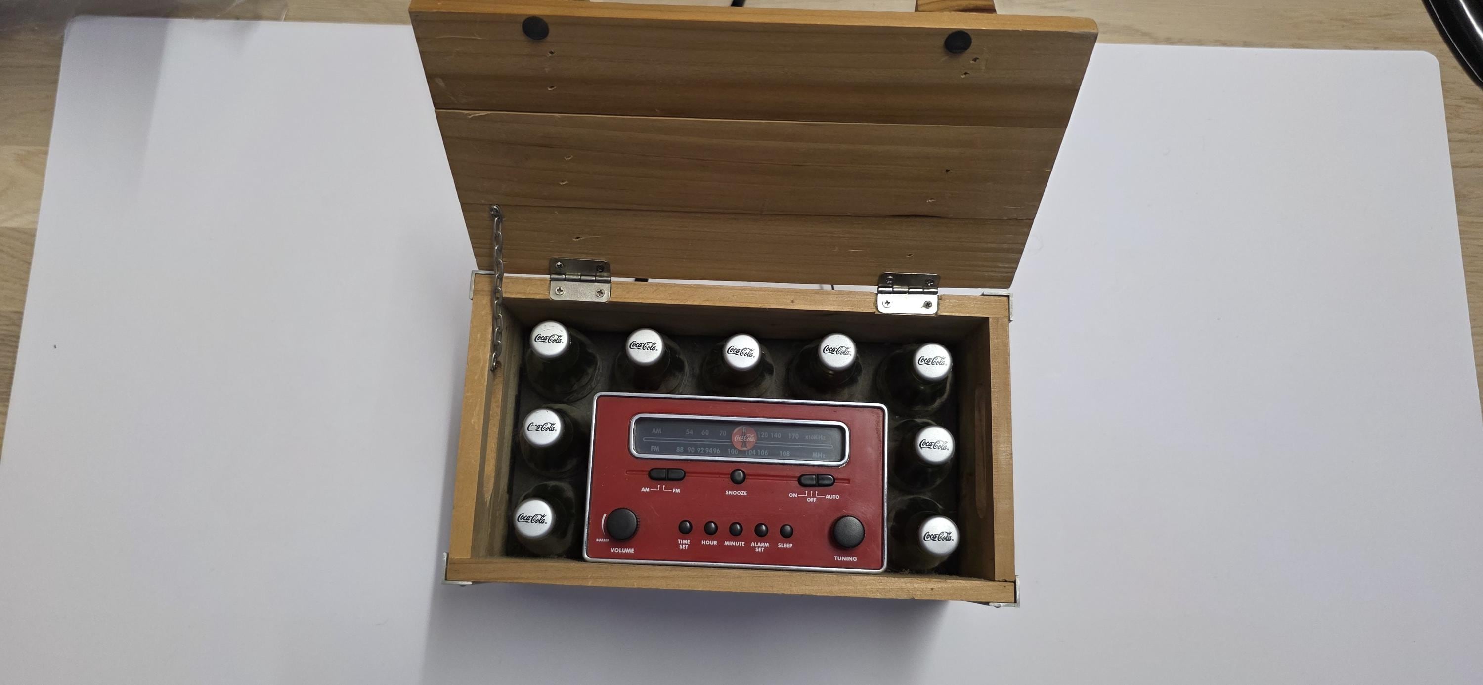 Vintage Coca-cola Crate Clock Radio AM/FM - Etsy