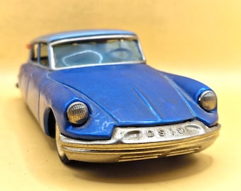 Vintage Bandai Citroën DS19 Tin Toy Car 20cm Made in Japan French Classic Rare