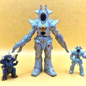 Vintage Bandai Ultraman Powered Baltan Seijin Figure Lot 1993 Japan Kaiju Monster Sofubi Collectible Set