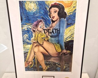 DEATH NYC MZ205 サイン、ナンバー、COAあり DEATH NYC サイン、ナンバー、COA 額付き Zo59